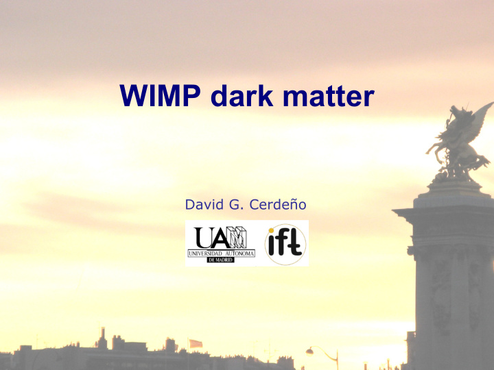 wimp dark matter
