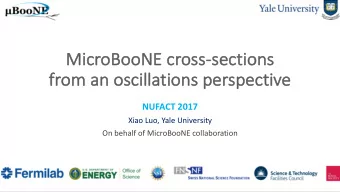 Mi  MicroBooN  oBooNE cr  cross-se  secti  tion  ons  s  fr  from  om an osc  oscillati  tion  ons