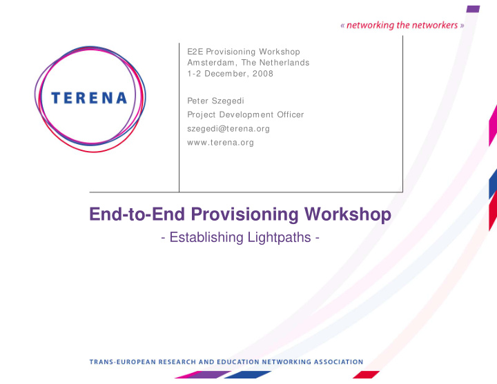 end to end provisioning workshop