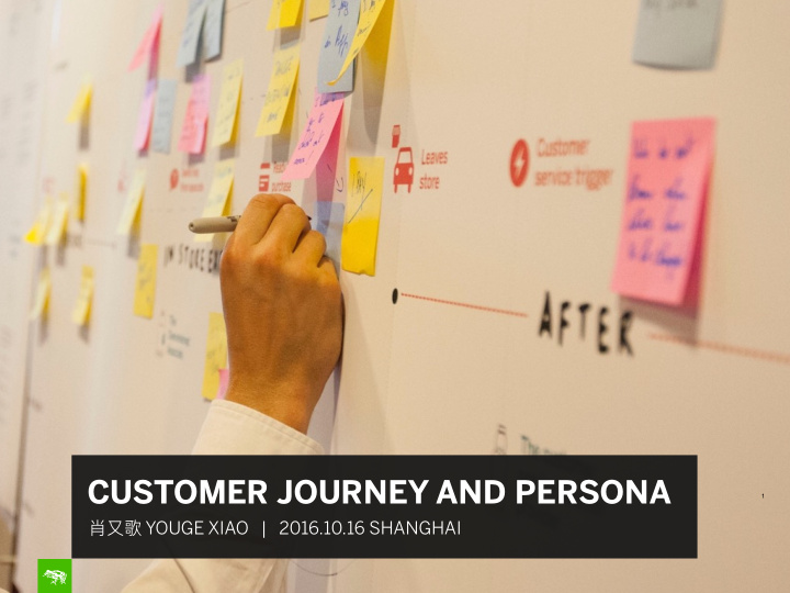 customer journey and persona