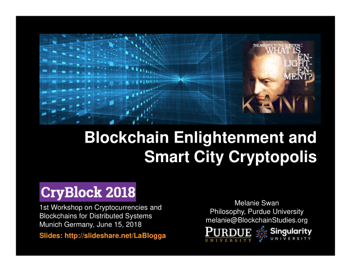 blockchain enlightenment and smart city cryptopolis