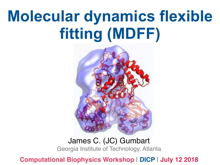 molecular dynamics flexible fitting mdff
