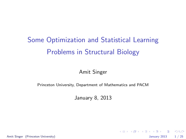 some optimization and statistical learning problems in