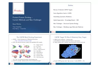 Protein-Protein Docking   Current Methods and New Challenges  Hybrid Approaches