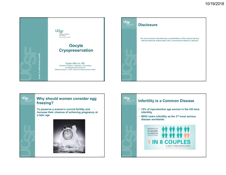 oocyte cryopreservation