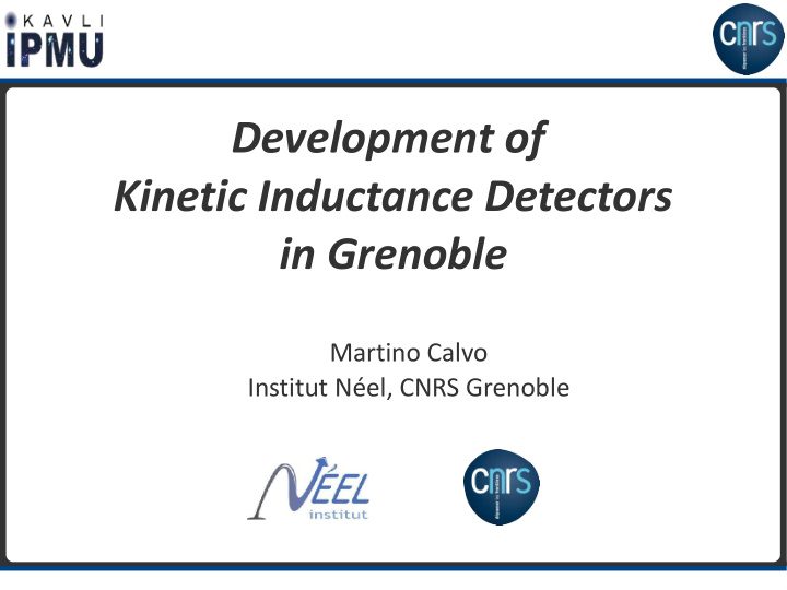 development of kinetic inductance detectors in grenoble