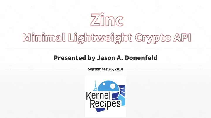 presented by jason a donenfeld