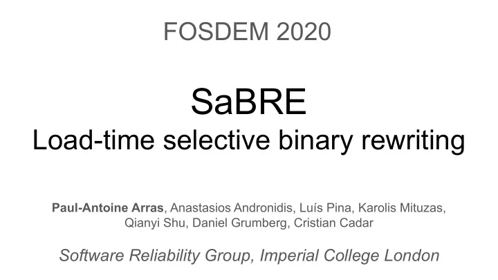 sabre