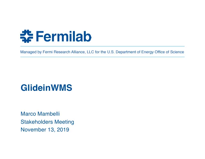 glideinwms