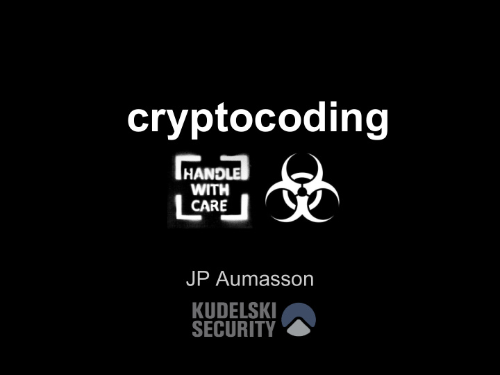 cryptocoding