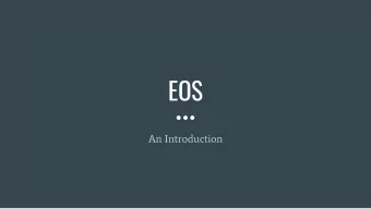 EOS  An Introduction  Iang  block.one  Financial cryptographer  Cayman Islands corporation