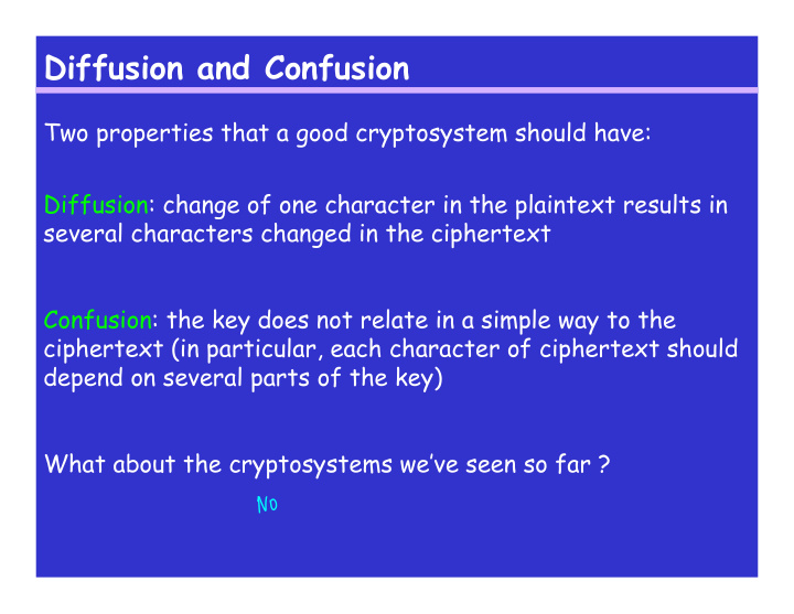 diffusion and confusion