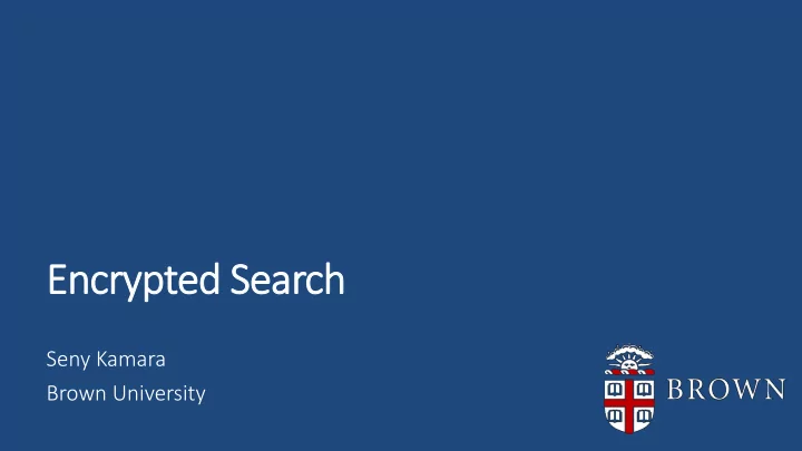 enc encryp ypted sear ed search h