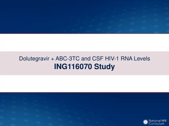 ing116070 study