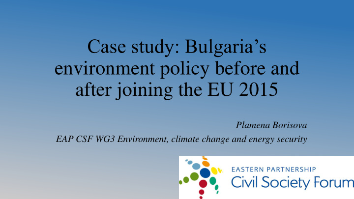 case study bulgaria s
