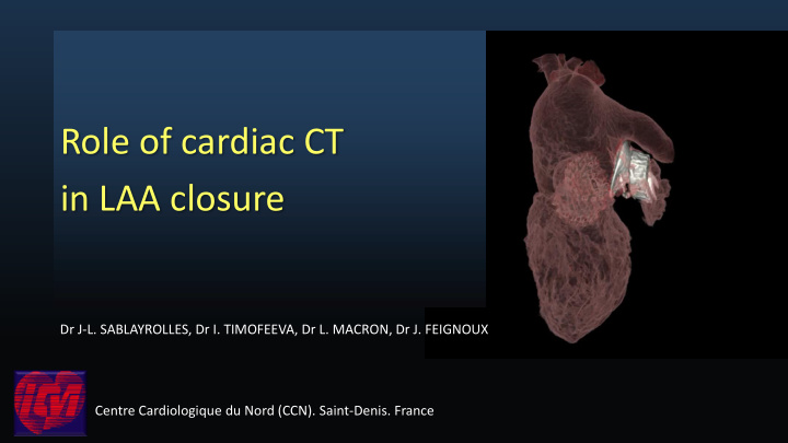 role of cardiac ct