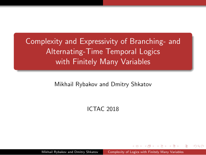 complexity and expressivity of branching and alternating