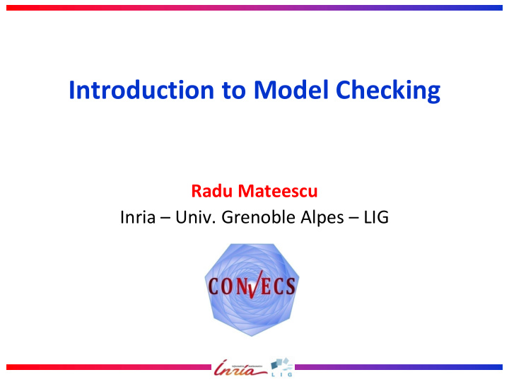 introduction to model checking