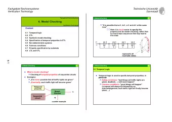 Fachgebiet Rechnersysteme  Technische Universitt  Verification Technology  Darmstadt  6.