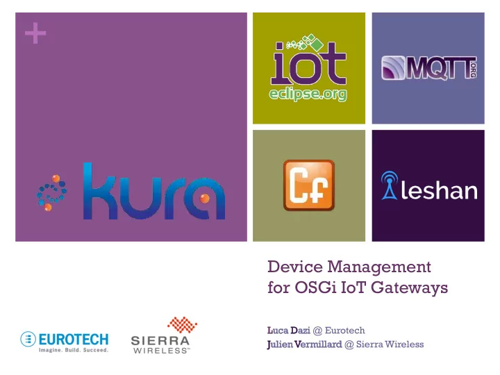 device management for osgi iot gateways luca uca dazi