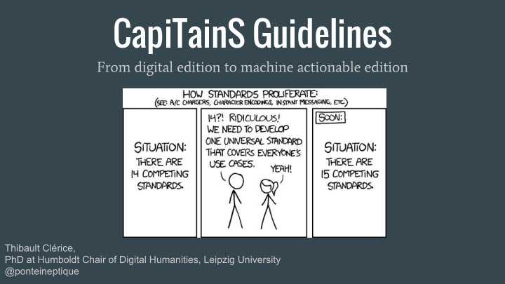 capitains guidelines