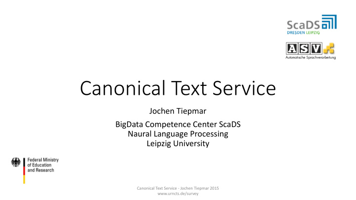 canonical text service