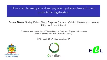 phidian  Introduction  Related work  Machine learning methodology  Physical design integration