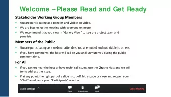 Welcome  Please Read and Get Ready  101 to EB I-580 Direct Connector Proj ect  Stakeholder