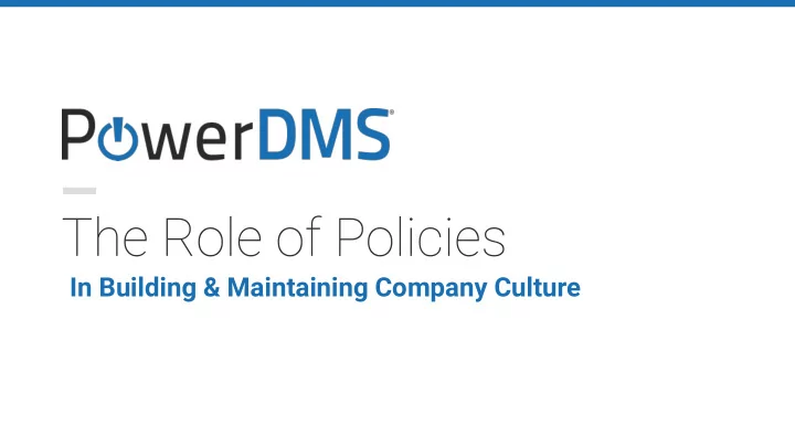 in building maintaining company culture ed goodman