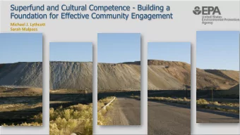 Superfund and Cultural Competence - Building a  Foundation for Effective Community Engagement