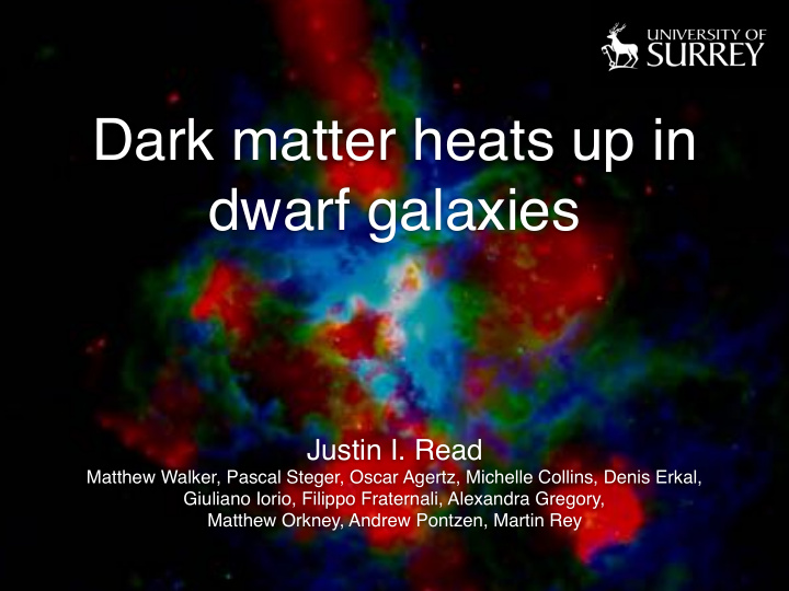 dark matter heats up in dwarf galaxies