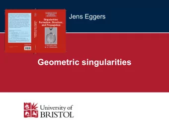 Geometric singularities  Cusp universality  surface of a viscous  fluid  cusp  :  3/2  width  r