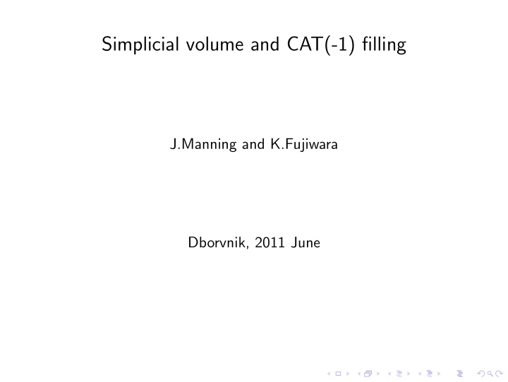 simplicial volume and cat 1 filling