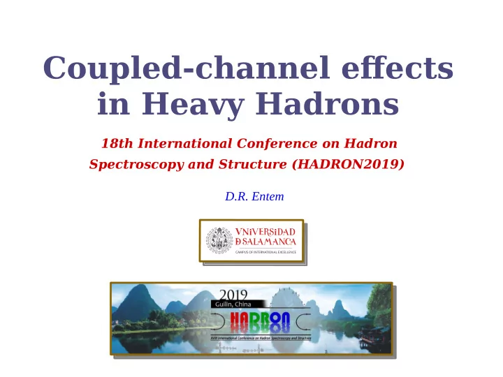 coupled channel efgects in heavy hadrons