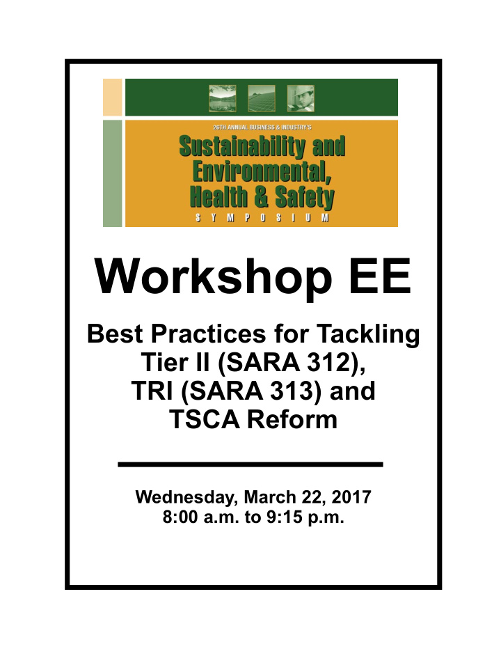 workshop ee