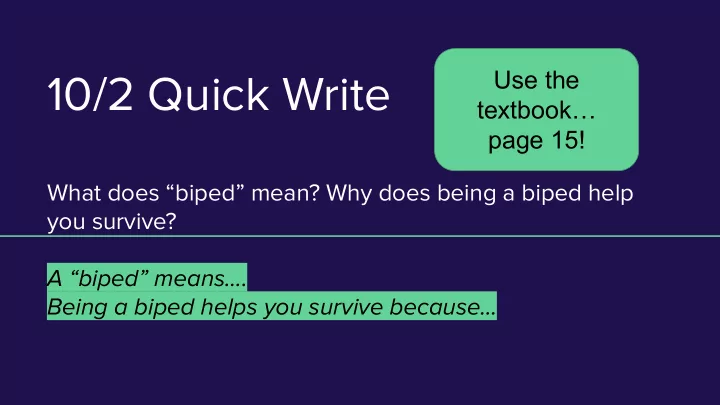 10 2 quick write
