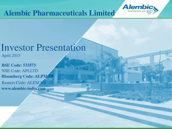 investor presentation
