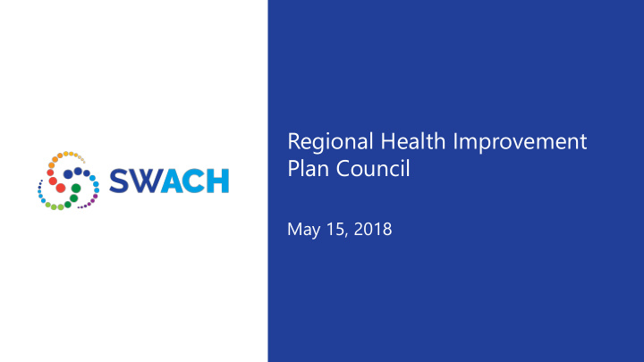 regional health improvement plan council