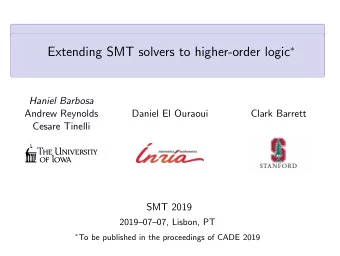 Why higher-order logic?  Higher-Order logic  Expressive  Mathematics  Verification
