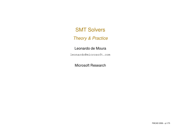 smt solvers