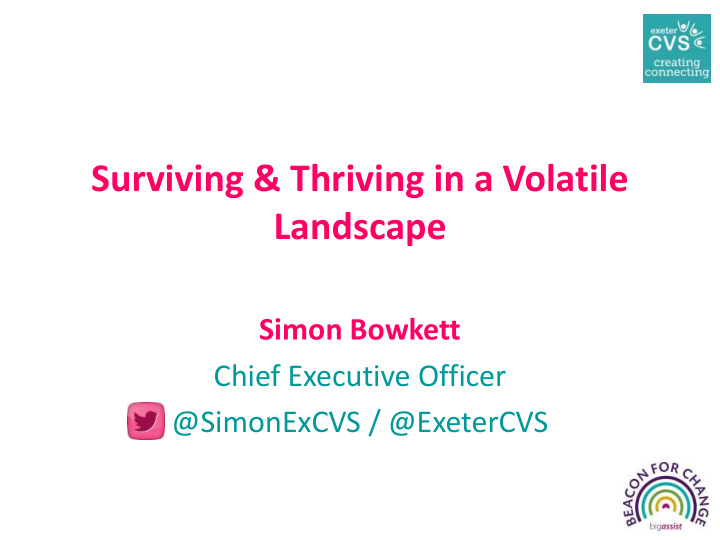 surviving thriving in a volatile landscape