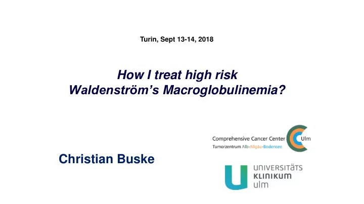 how i treat high risk