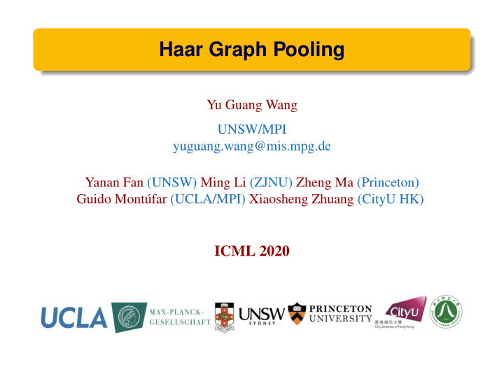 haar graph pooling