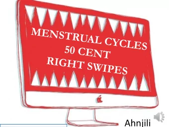 MENSTRUAL CYCLES  50 CENT  RIGHT SWIPES  Ahnjili  Fer/le Window  Everything in  Menstrua/on