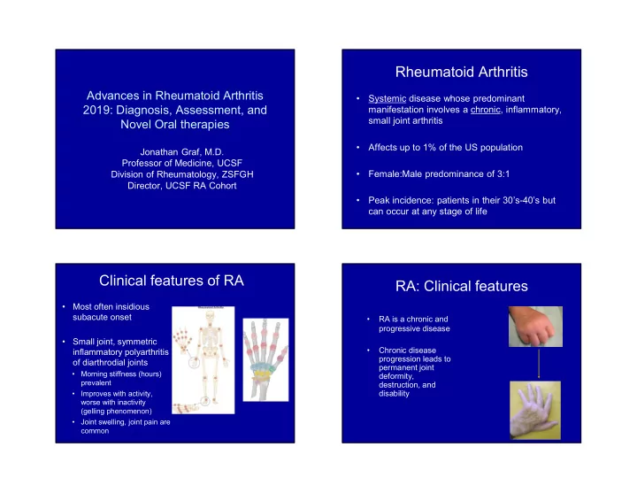 rheumatoid arthritis