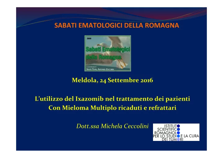sabati ematologici della romagna