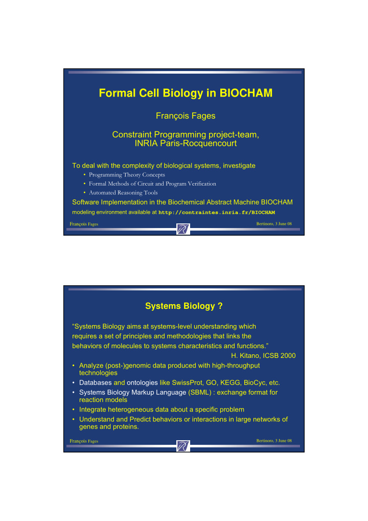 formal cell biology in biocham