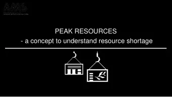 PEAK RESOURCES  - a concept to understand resource shortage  PEAK OIL  bbls = barrels  Hankwang |