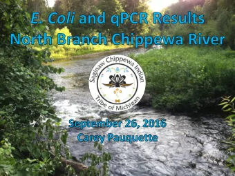 Why We Monitor  Protect the community  Identify issues to  improve human health  Tribal