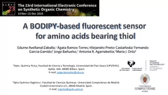2 Dpto Qumica Orgnica I. Facultad de Ciencias Qumicas. Universidad Complutense de Madrid.